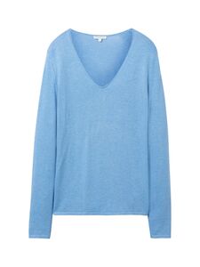 D�nner Strickpullover Knitted Basic Stretch Sweater Langarm V-Neck