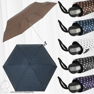 Kleiner Regenschirm Legeres Design Gepunktet Mini Taschenschirm Leicht und Stabil Snowball
