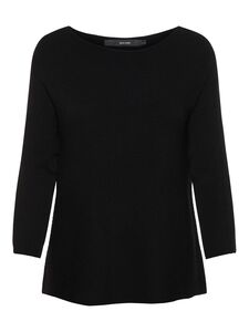 Rippstrick Pullover U-Ausschnitt 3/4 Langarm Sweater VMNORA