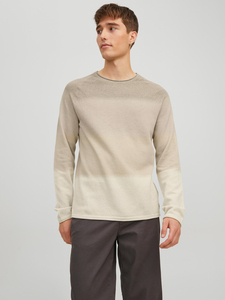 Herren JACK & JONES Strickpullover Rundhals Basic Langarm Sweater Baumwolle Shirt JJEHILL