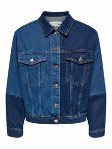 Colour Block Jeansjacke Stretch Denim �bergangs Jacket Vintage ONLKIM