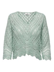 Cropped 3/4 Arm Strick Pullover JDYNEW
