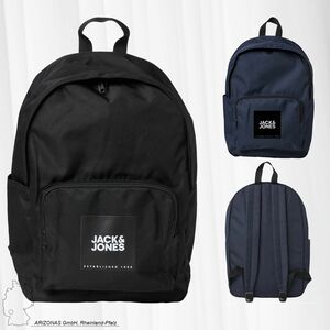 JACK & JONES Rucksack 2 Fcher Backpack Ranzen mit Laptop Fach Tasche mit Logodruck JACBACK TO SCHOOL