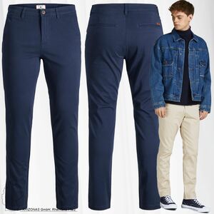 Chino Hose Stretch Pants Konischer Schnitt Slim Fit JPSTMARCO JJBOWIE