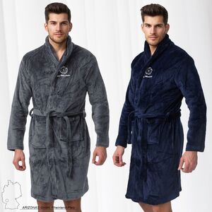 Knielanger Teddy Bademantel