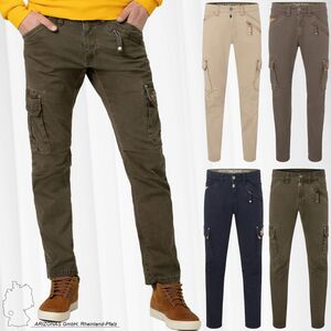 Herren TIMEZONE Cargo Denim Hose Regular Fit Stretch Jeans Tapered Leg  Medium Waist Pants Regular RogerTZ | Hosen direkt bestellen