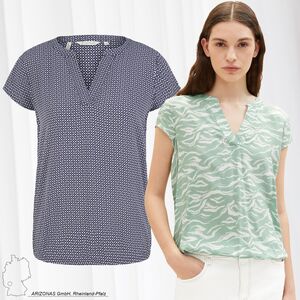 TOM Bluse Curvy T-SHIRT mit BLOUSE Hemd direkt Plus Size Damen V-Ausschnitt TAILOR | Langarm Shirts STRIPE & Gestreiftes Oberteile bestellen