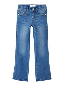 NAME IT Kinder Mdchen Straight Leg Jeans Denim Hose Bequeme Mid Waist Stretch Pants NKFPOLLY