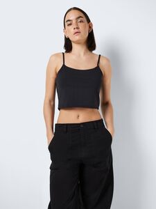 Einfarbiges Crop Top mit Spaghettitr�gern NMTERESA
