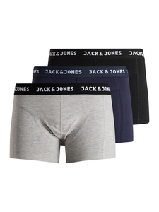 Herren JACK & JONES 3-er Stck Pack Boxershorts Trunks Set Stretch Hose Basic Unterwsche JACANTHONY