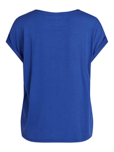 Satin Blusen T-Shirt Kurzarm Basic Gl�nzendes Oberteil VIELLETTE