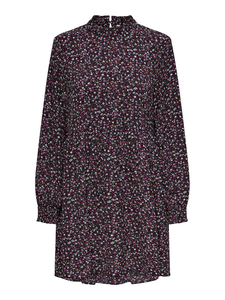 Langarm Kleid Gebl�mtes Print Mini Volant Dress JDYPIPER