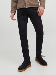 JACK & JONES Jeans Slim Fit Stretch Low Rise Hose mit Knpfen und Reiverschluss JJIGLENN JJFELIX