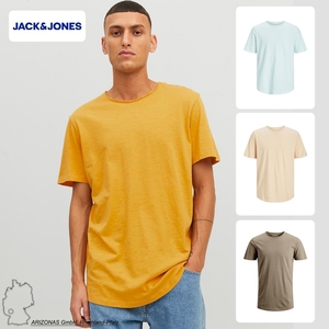 JACK&JONES Basic T-Shirt Rundhals Kurzarm Jersey Baumwolle Shirt Regular Fit JJEBASHER 