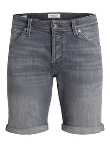 JACK & JONES Bermuda Jeans Shorts Denim Hose Knielang Gekrempelt aus Baumwolle bergre JJIRICK JJFOX