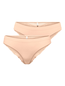 Spitzen Slips 2-er Pack String Unterhosen Brazilian Tanga ONLCAROLINE