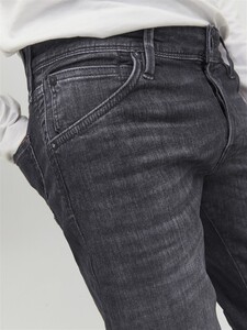 JACK&JONES Jeans Slim Fit Used Look Denim Stretch Hose Low Rise mit Knpfen JJIGLENN