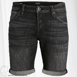JACK & JONES Bermuda Jeans Shorts Kurze Knielange Denim Hose aus Baumwolle Gekrempelt JJIRICK JJFOX