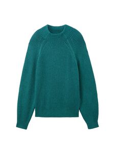 Sweater Knit Striped Rib Pullover