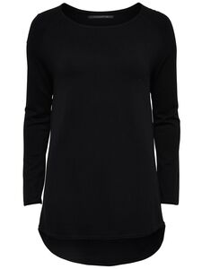 Langer Feinstrick Pullover Langarm Stretch Sweater Locker ONLALONA