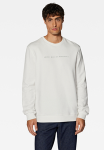 Mavi Legerer Rundhals Pullover Weicher Sweatshirt mit Print Freizeit Longsleeve Sweater