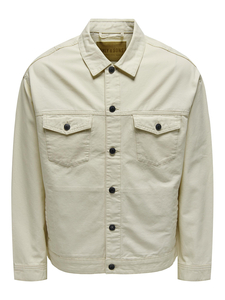 O&S Hemd Jacke Unifarben Langarm mit Kragen & Taschen bergangsjacke Knopfleiste Holzfller Shirt ONSEND