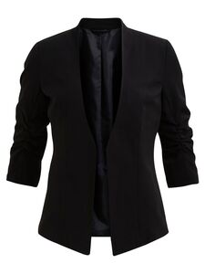 3/4 �rmel Blazer D�nne Jacke mit Schulterpolster Business Basic VIHER