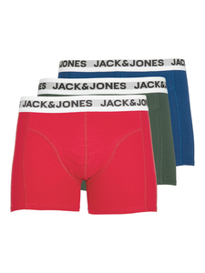 JACK & JONES 3-er Stck Pack Boxershorts Trunks Set Stretch Hose Basic Retroshorts Unterwsche JACRIKKI