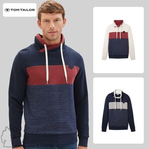 Weicher Pullover mit Farbblock Design Regular Sweatshirt 