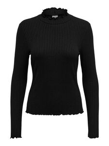 D�nnes Langarm Shirt Basic Stretch Rundhals Stehkragen Longsleeve