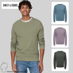 Design Strick Sweater Pullover mit Feinstrick Muster 