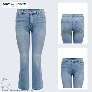 Curvy Schlaghosen Jeans Plus Size Skinny Denim Flared Pants 