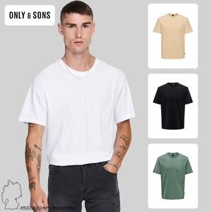 Einfarbiges Rundhals T-Shirt Basic Kurzarm Shirt ONSSMART LIFE