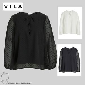 Curvy Blusen Shirt mit Design Ballon�rmeln Plus Size Oberteil VIEDEE 