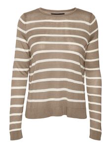 Feinstrick Pullover Gestreift Rundhals Sweater VMNOVA  