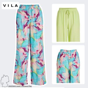 Bequeme Stoffhose Weite Marlene Pants Palazzo Style 