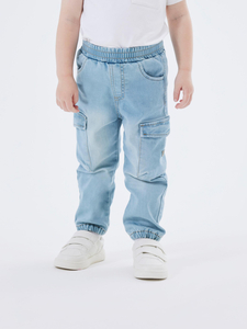 Bequeme Baggy Jeans Cargo Hose Stretch Denim Jogger Pants NMMBEN