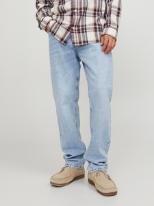 JACK & JONES Herren Denim Jeans Basic Design Hose Regular Cotton Pants mit Knopfleiste JJORIGINAL