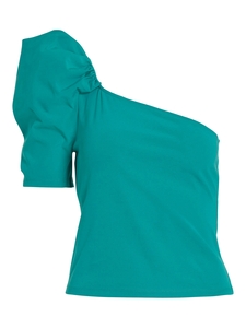 Elegantes Shirt Top Schulterfreier Ausschnitt Ballon �rmeln Design Bluse