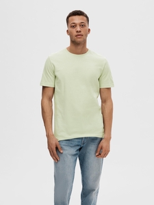 SELECTED Weiches Herren T-Shirt Basic Rundhals Regular Shirt Einfarbig Bio-Baumwolle SLHAXEL