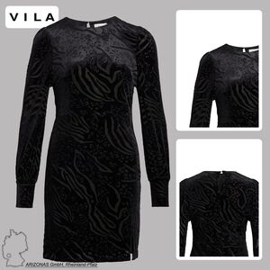 Samtiges Kleid mit Leopard Print Nicki Party Dress f�r Kurvige Frauen