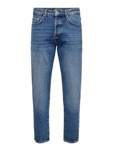 Denim Jeans 5-Pocket Style Hose Verk�rzt mit Knopfleiste ONSYOKE