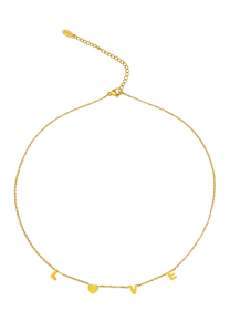 Halskette LOVE Edelstahl 40 cm