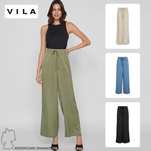 Stoff Hose mit Verstellbarem Bund Palazzo Style