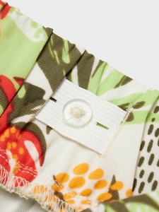 NAME IT Minirock fr Mdchen Trendiges Blumenprint Skirt aus recyceltem Polyester Knielang 