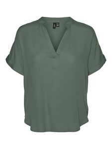 Top Casual Splitneck Bluse