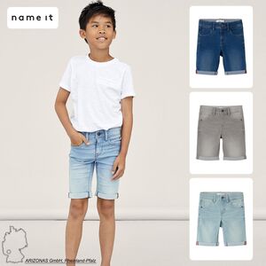 Slim Fit Jeans Shorts Kurze Denim Hose 5-Pocket Pants