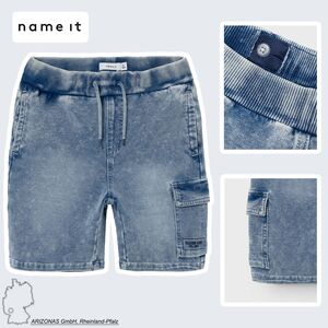 Trendige Stretch Jeans Shorts Kurze Cargo Hose Denim Pants
