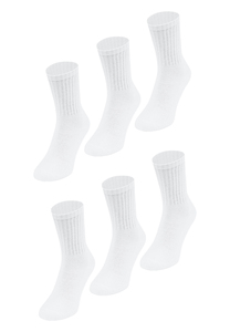 Socken 6er-Set gepolsterte Fersen- und Zehenbereich
