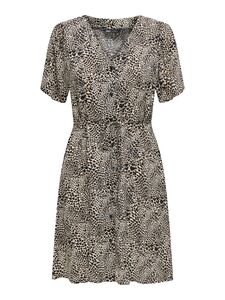 Legeres Mini Kleid Design Muster Blusenkleid Kurzarm